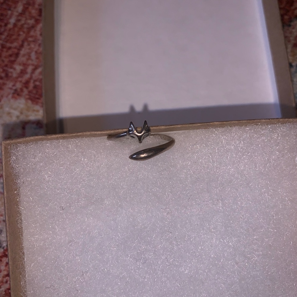 Sterling Silver Fox Ring